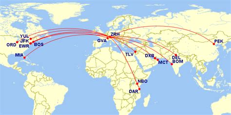 swiss airlines flight map.